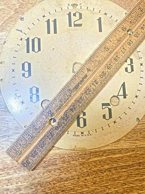 Plymouth Clock Dial Pan Metal (5 3/4 Inch Dia) (KD4482)