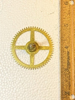 Ingraham (Stamped 5 12) Clock Movement Time Side 2nd Wheel (KD4303)