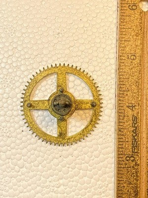Ingraham (Stamped 12 14) Clock Movement Strike Side 3rd Wheel (KD3630)