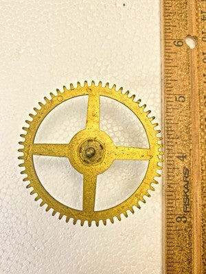 Ingraham (Stamped 12 33) Clock Movement Time Side 2nd Wheel    (KD2714)