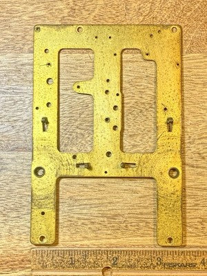 Ingraham (Stamped 10/29) Clock Back Plate - Vintage Clock Parts KD3431