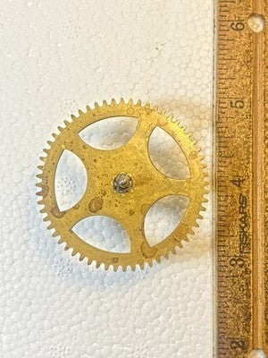 Gilbert Clock Movement (Stamped 24) Time Side 2nd Wheel  (KD4373)