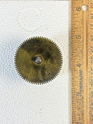 P. Japy (Stamped 1878) Clock Movement Time Side Main Wheel (Spring Good)(KD3034)