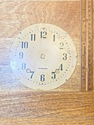 Plymouth Clock Dial Pan Metal (5 3/4 Inch Dia) (KD4482)