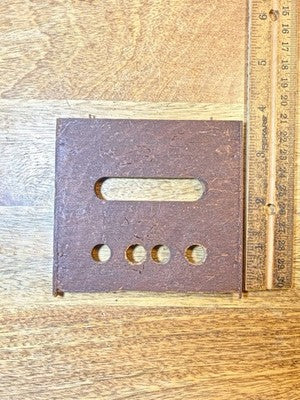 GM Amgen Cuckoo Clock Bottom Board (4 X 3 5/8 Inches)     (KD4164)