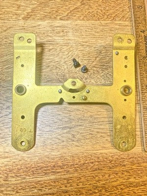 Seth Thomas 89K Clock Lower Back Plate (Pivots Look Good)     (KD3472)