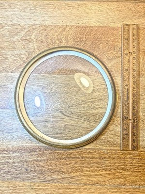 Clock Bezel W/ Convex Glass (6.3 Inch Dia, 5.4 Inch Inner Dia)    KD4533
