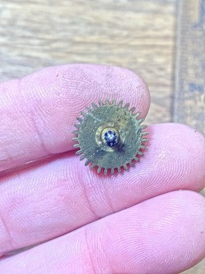 P. Japy (Stamped 1878) Clock Movement Minute Wheel (See Pics To ID Mvmt) (KD3019