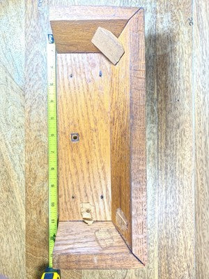 Wooden Mantel Clock Base  (4 3/4 X 13 1/8 X 2 Inches Tall)  (LL5317)
