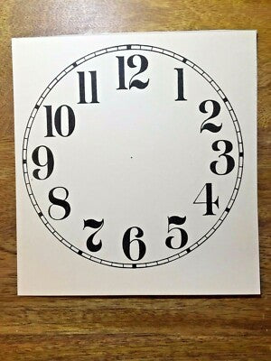 5 Inch Clock Replacement Paper Dial                     (Lot 147)