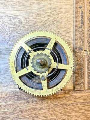 Ingraham (Stamped Oct 78) Clock Movement Time Side Main Wheel  (KD4289)