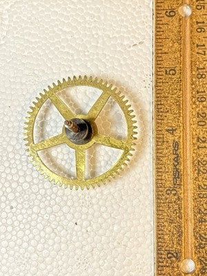 Made In Japan Clock Movement Strike Side 2nd Wheel (See Pics To ID Mvmt)  KD4266