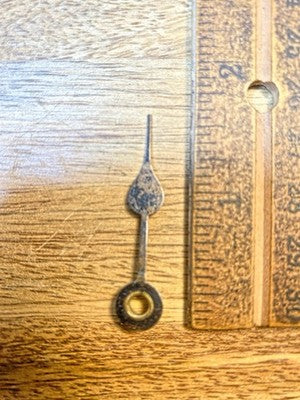 Clock Hour Hand 1 3/4 Inches Long (Arbor Is 3.7mm Dia.) - Vintage Clock KD3509