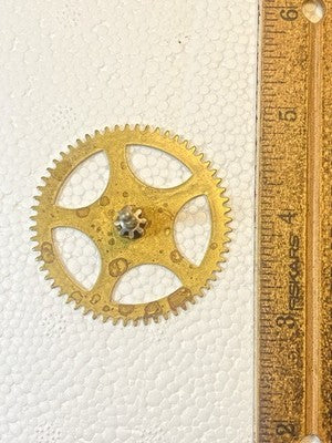 Gilbert Clock Movement (Stamped 24) Time Side 2nd Wheel  (KD4373)