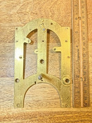 Made In Japan Clock Movement Front Plate (Pivots Look Good)  KD4276