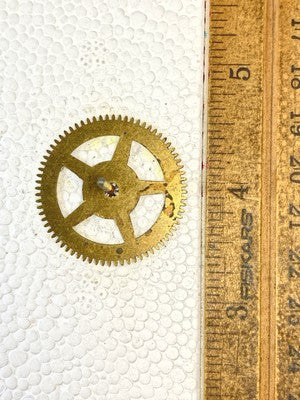 Enfield Clock Movement Time Side 3rd Wheel (See Pics To ID Mvmt) (KD2878)