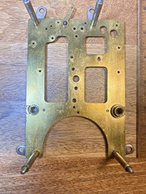 Gilbert Clock Movement (Stamped 30) Front Plate (Pivots Look Good) (KD4613)