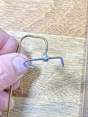 Clock Movement Verge (31.6mm Length, 18.4mm Between Teeth, 1.3mm Pivot) (KD3154)