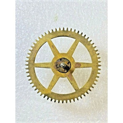 Old New Haven Clock Movement Time Side 2nd Wheel (See Pics to ID Mvmt) (K5857)