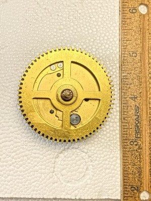 Herschede Clock Movement (PL 78) Time Side Main Wheel - Vintage Clock KD3355