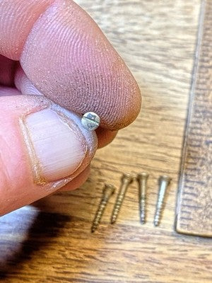 Sessions Clock Dial Pan Mounting Screws - Vintage Clock Parts KD3714