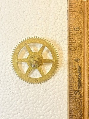 New Haven Clock Movement Strike Side 4th Wheel (See Pics To ID Mvmt) (KD4462)