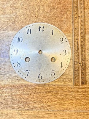 Old 5.32 Inch Or 135.2mm Diameter Metal Clock Dial Pan        (KD4034)