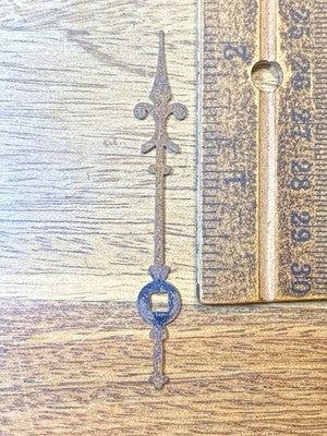 Old Rusty Clock Minute Hand 2 1/8 Inch Long (Arbor Is 3.1mm X 3.2mm (KD4460)