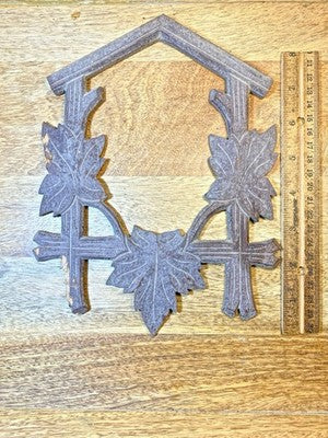 Wooden Cuckoo Clock Surround (Parts Or Repair) - Vintage Clock Parts LL5381