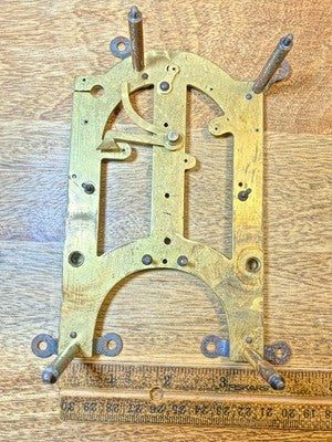 Made In Japan Clock Movement Back Plate (Pivots Look Good)  KD4275