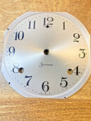 Sessions 8 Day Clock Dial Pan - Vintage Clock Parts KD3381