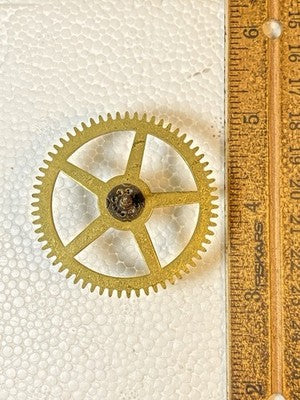 Made In Japan Clock Movement Time Side 2nd Wheel (See Pics To ID Mvmt)  KD4262