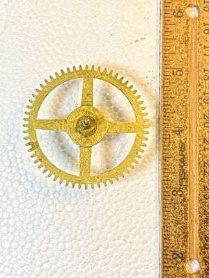 Ingraham (Stamped 5 12) Clock Movement Time Side 2nd Wheel (KD4303)
