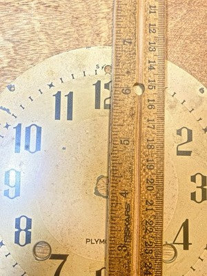 Plymouth Clock Dial Pan Metal (5 3/4 Inch Dia) (KD4482)