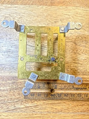 HAC, Hamburg American Clock Movement Back Plate (Pivots Look Good) (KD4192)