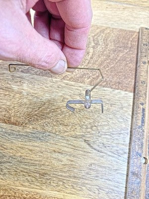 Clock Movement Verge (28.4mm Length, 17.8mm Between Teeth, 1.4mm Pivot) (KD3161)