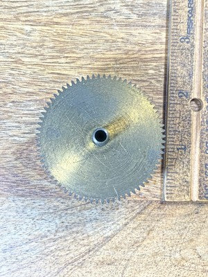 DRGM Clock Movement Time Side Main Wheel (See Pics To ID Movement)   (KD2628)