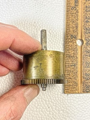 P. Japy (Stamped 1878) Clock Movement Strike Side Main Wheel (Spring Good)KD3034