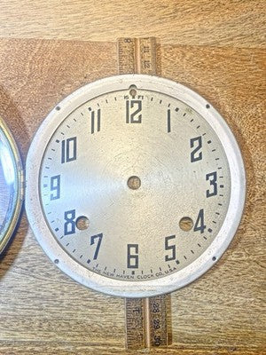 New Haven Clock Movement Dial Pan (See Pics to ID Movement) (KD4457)