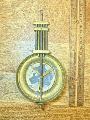 Antique 6 7/8 Inch Long Clock Pendulum  (2.7oz)  - Vintage Clock Parts KD3494