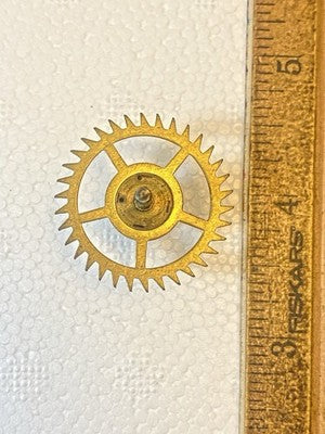 Old Sessions Clock Movement Escape Wheel (See Pics to ID Mvmt) (KD4578)