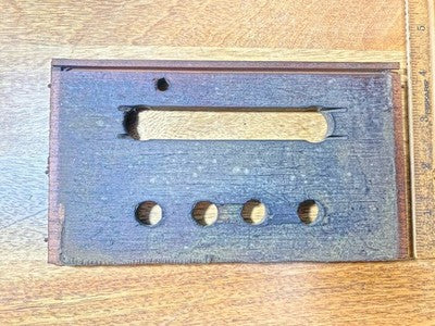 Cuckoo Clock Baseboard 4 1/16 Inch X 7 1/4 Inch - Vintage Clock Parts KD3272