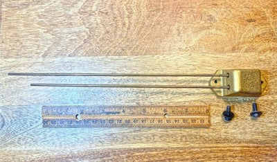 Seth Thomas Clock 2 Rod Chime Bar (12 3/8 Inches Long) (LL5392)