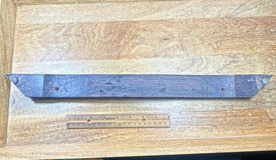 Old Mantel Clock Wooden Front Bottom (20 1/2 X 1 3/4 X 1 Inches)   (LL5361)