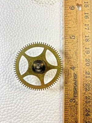Ingersoll Clock Movement  Time Side 4th Wheel (See Pics To ID Movement) (KD3068