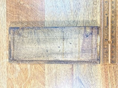 Clock Wooden Bottom Piece (7 3/4 X  3 1/16 Inches)   (KD3080)