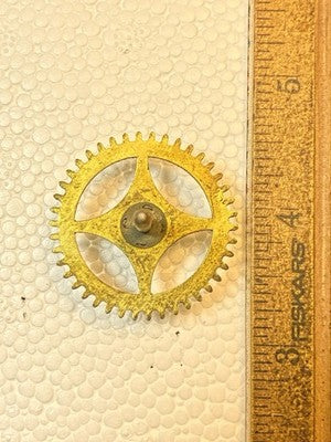 Ingraham (Stamped 12 14) Clock Movement Time Side 3rd Wheel (KD3632)