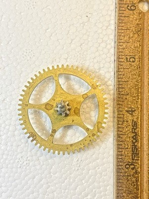 Gilbert Clock Movement (Stamped 24) Strike Side 2nd Wheel  (KD4376)