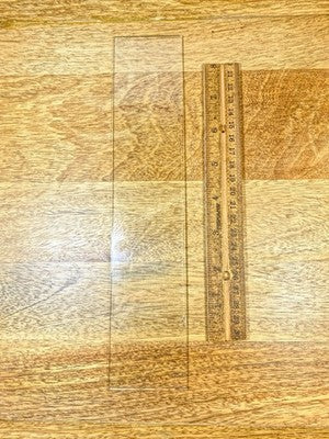 Wall Clock Side Glass (10 5/16 x2 1/8 Inches) (LL5365)