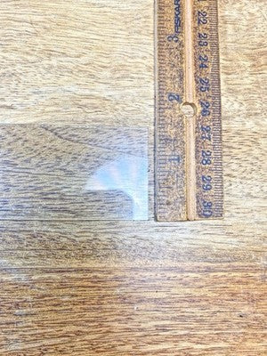 Wall Clock Side Glass (11 5/8 x 1 1/2 Inches) (LL5364)